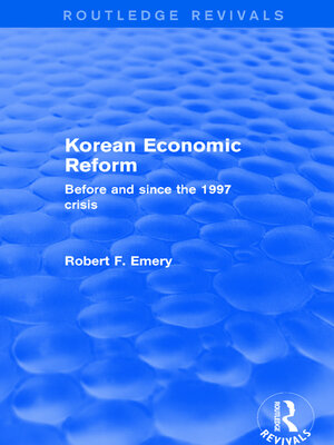 cover image of Korean Economic Reform